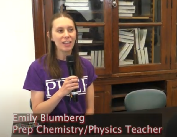 Ms. Emily Blumberg, Prep Science teacher.